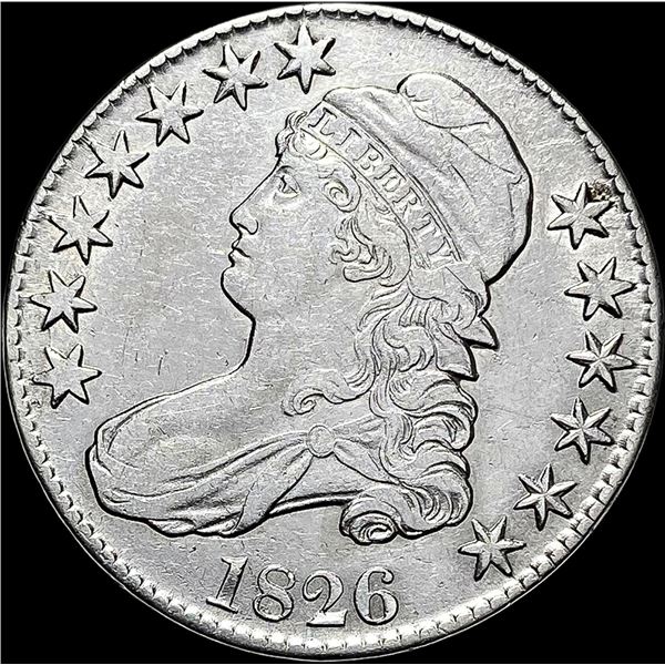 1826 Capped Bust Half Dollar NICELY  CIRCULATED