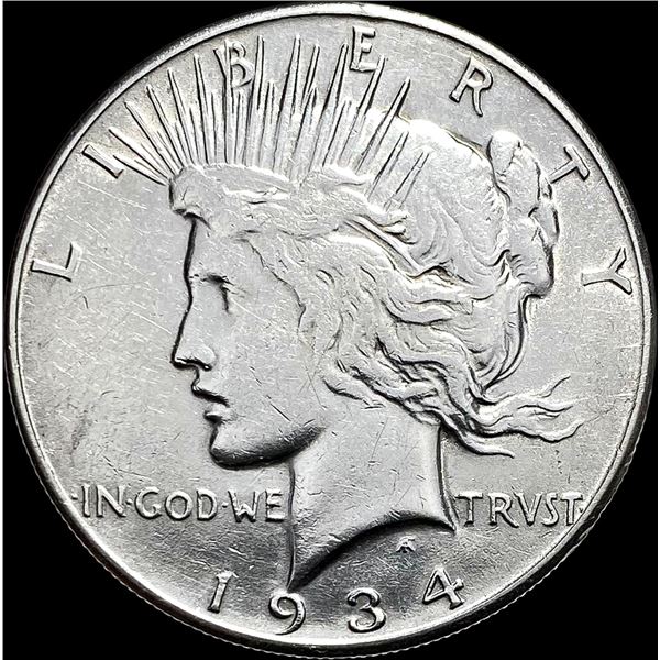1934-S Peace Silver Dollar CLOSELY  UNCIRCULATED