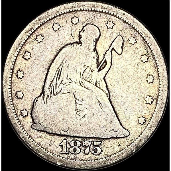1875-S Silver Twenty Cent Piece NICELY  CIRCULATED