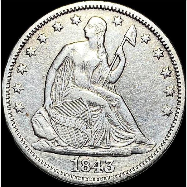 1843-O Seated Liberty Half Dollar CLOSELY  UNCIRCULATED