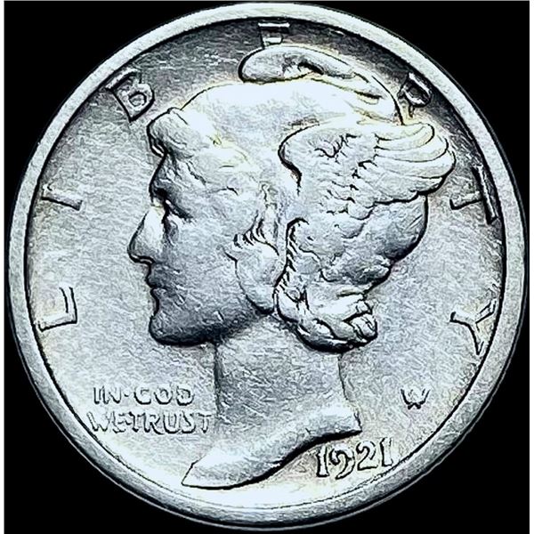 1921-D Silver Mercury Dime CLOSELY  UNCIRCULATED