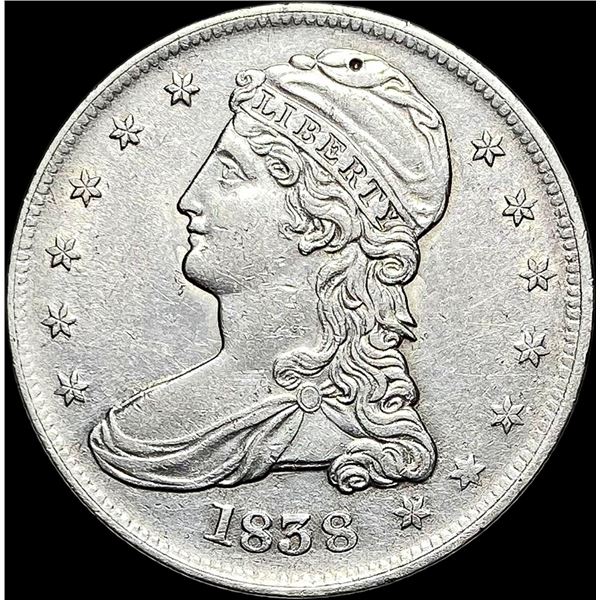1838 Capped Bust Half Dollar CLOSELY  UNCIRCULATED