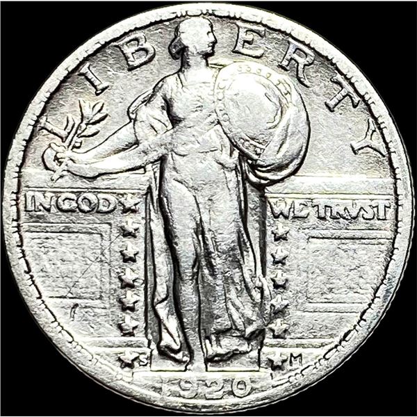 1920-S Standing Liberty Quarter NEARLY  UNCIRCULATED