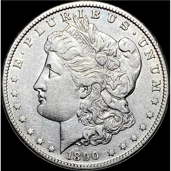 1890-CC Silver Morgan Dollar NEARLY  UNCIRCULATED