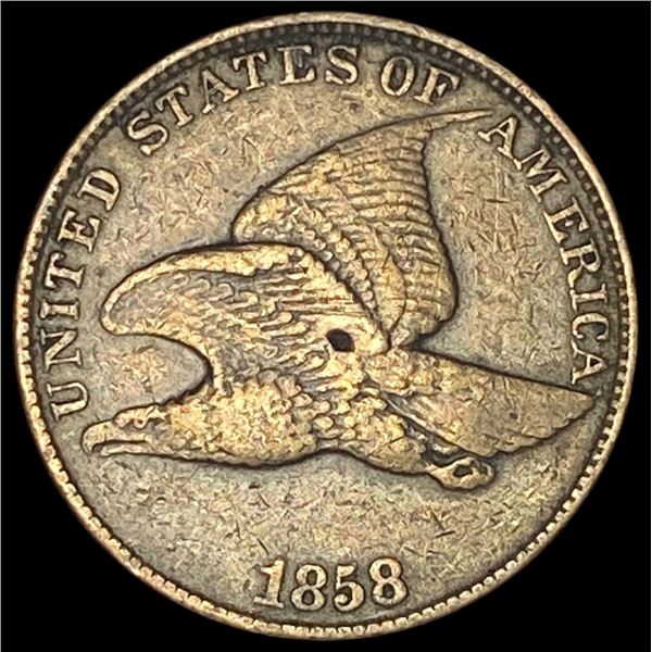 1858 Copper-Nickel Flying Eagle Cent LIGHTLY  CIRCULATED