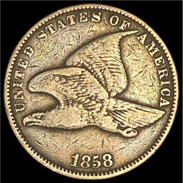 1858 Copper-Nickel Flying Eagle Cent LIGHTLY  CIRCULATED
