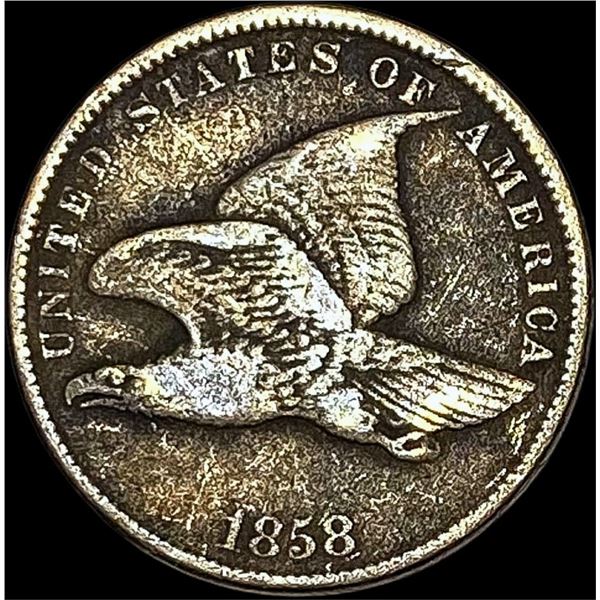 1858 Copper-Nickel Flying Eagle Cent LIGHTLY  CIRCULATED