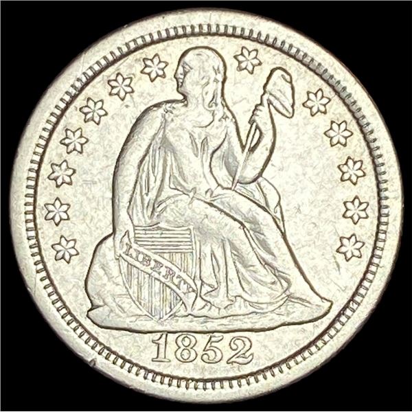 1852-O Silver Seated Liberty Dime  UNCIRCULATED
