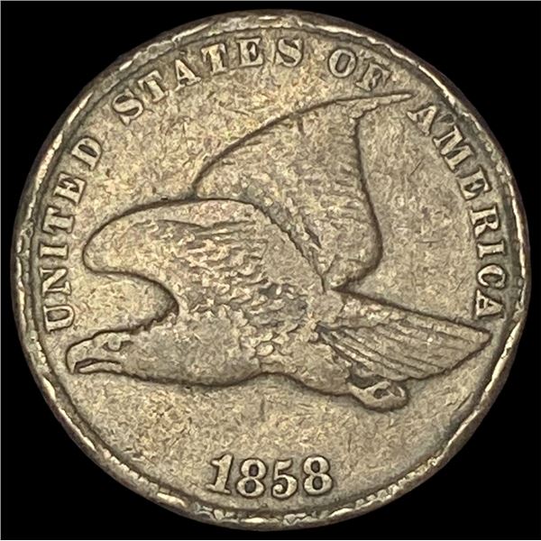 1858 Copper-Nickel Flying Eagle Cent LIGHTLY  CIRCULATED