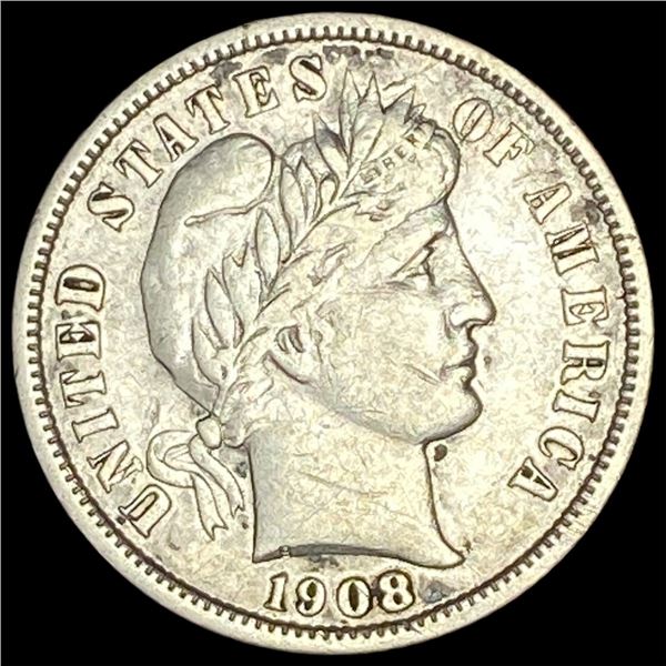 1908-S Silver Barber Dime CLOSELY  UNCIRCULATED