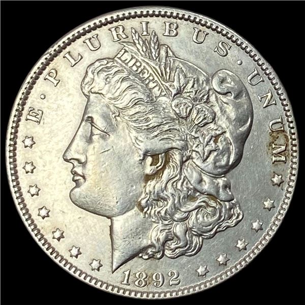 1892 Silver Morgan Dollar CLOSELY  UNCIRCULATED