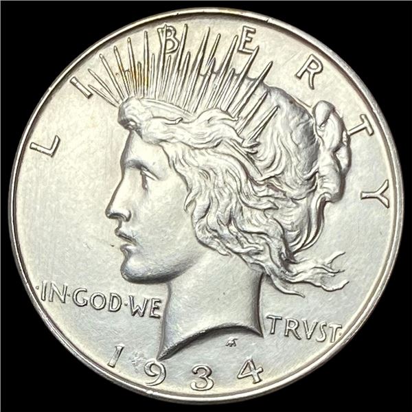 1934-D Silver Peace Dollar CHOICE BU