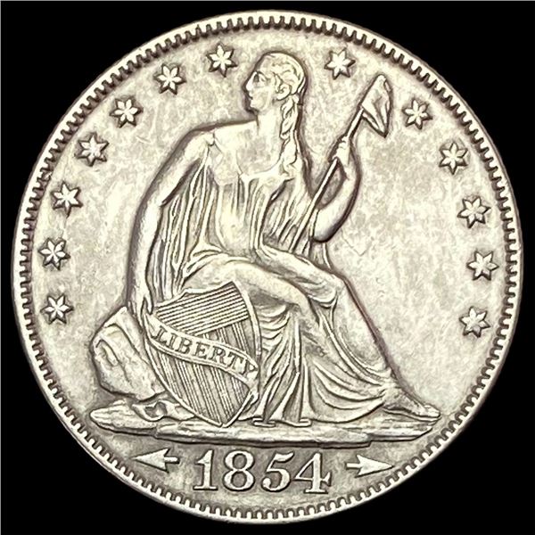 1854 Arrows Seated Liberty Half Dollar  UNCIRCULATED