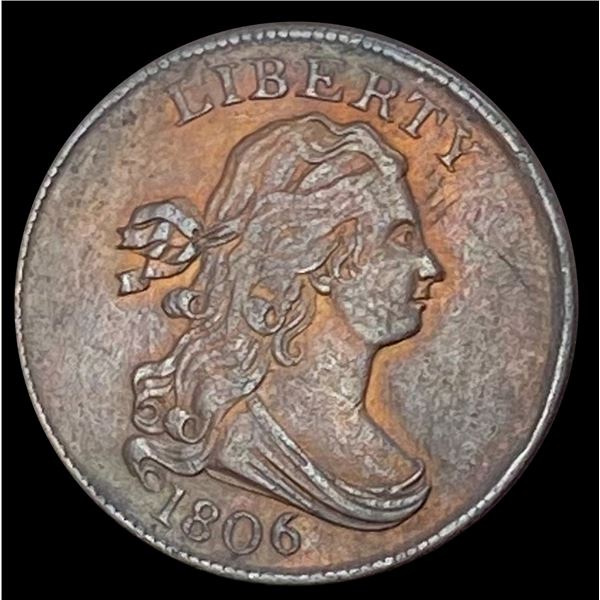 1806 Draped Bust Half Cent LIGHTLY CIRCULATED