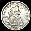 1838 Silver Seated Liberty Dime CHOICE AU