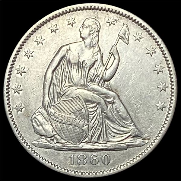 1860-O Seated Liberty Half Dollar  UNCIRCULATED