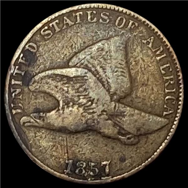 1857 Copper-Nickel Flying Eagle Cent LIGHTLY  CIRCULATED