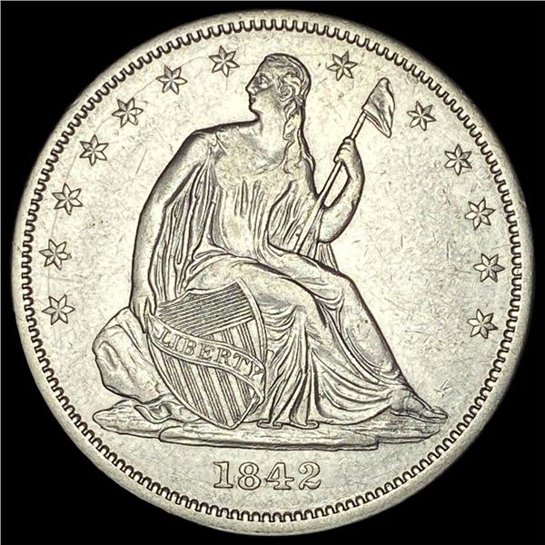 1842 Seated Liberty Half Dollar UNCIRCULATED