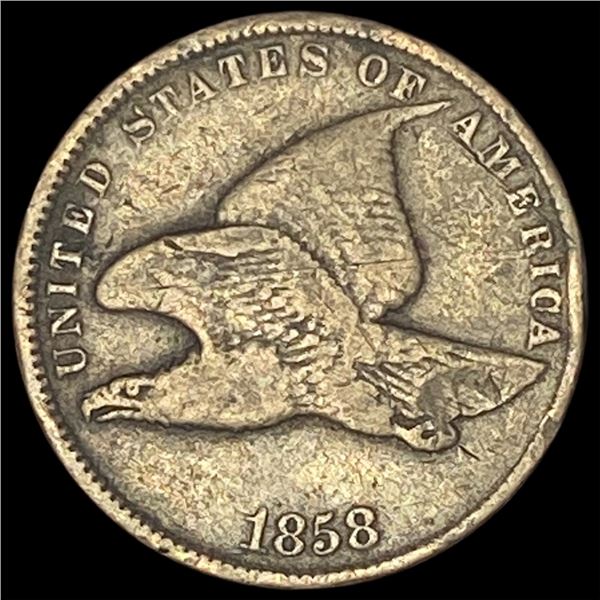 1858 Copper-Nickel Flying Eagle Cent LIGHTLY  CIRCULATED