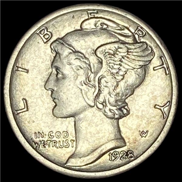1928-S Silver Mercury Dime CLOSELY  UNCIRCULATED