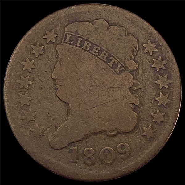 1809 Classic Head Half Cent NICELY CIRCULATED