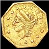 Image 1 : 1870 Octagonal California Gold Quarter NEARLY UNCIRCULATED