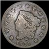 Image 1 : 1824 Coronet Head Large Cent NICELY CIRCULATED