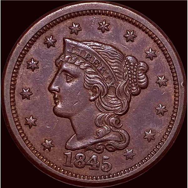 1845 Braided Hair Large Cent UNCIRCULATED