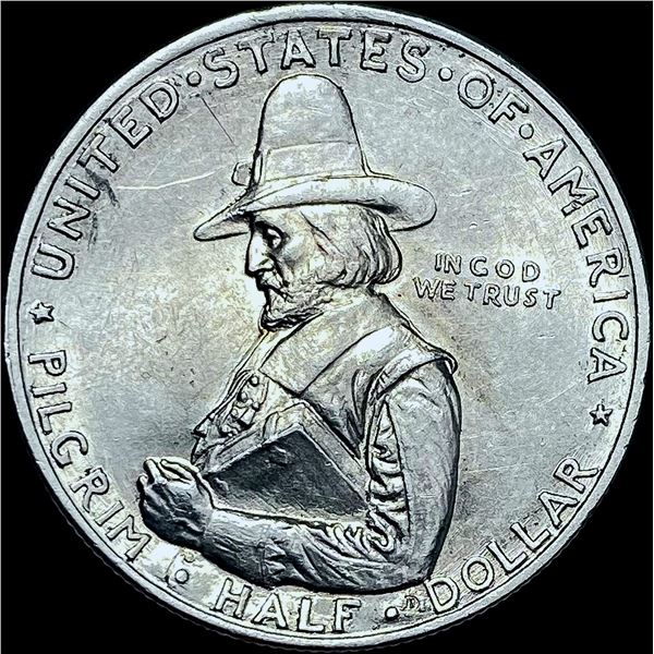 1920 Silver Half Dollar Pilgrim Tercentenary  GEM BU