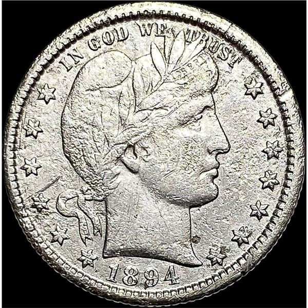 1894-O Barber Quarter HIGH GRADE