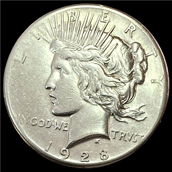 1928 Peace Silver Dollar LIGHTLY CIRCULATED