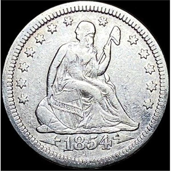 1854 Seated Liberty Quarter ABOUT  UNCIRCULATED
