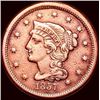 1857 Braided Hair Large Cent UNCIRCULATED