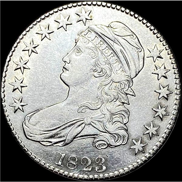 1823 Capped Bust Half Dollar CLOSELY  UNCIRCULATED