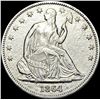 Image 1 : 1864 Seated Liberty Half Dollar CLOSELY  UNCIRCULATED