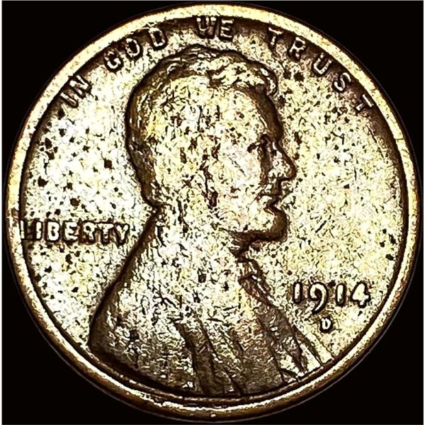 1914-D Lincoln Wheat Cent LIGHTLY CIRCULATED