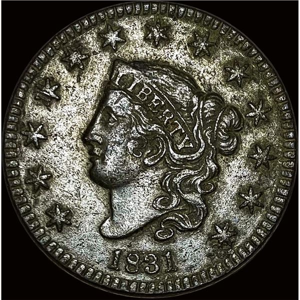 1831 Coronet Head Large Cent NEARLY  UNCIRCULATED