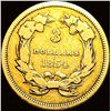Image 2 : 1854 Gold $3 Indian Princess Head NICELY  CIRCULATED