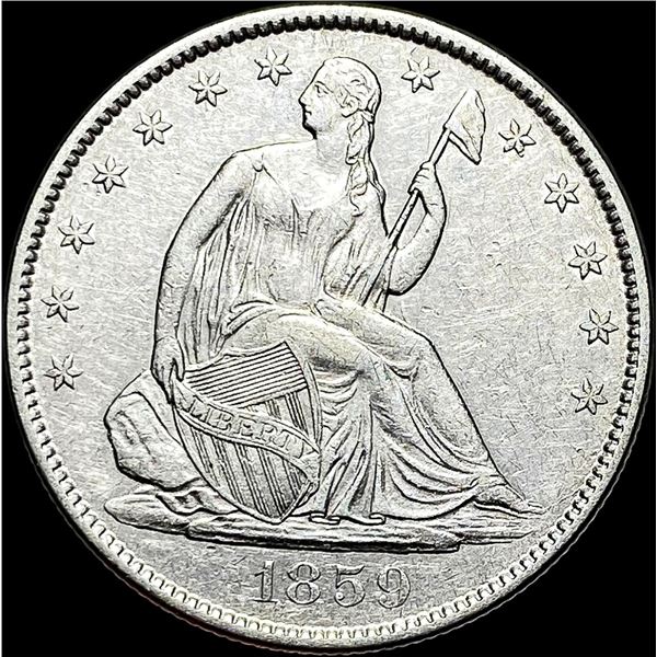 1859-O Seated Liberty Half Dollar ABOUT  UNCIRCULATED