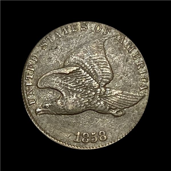1858 Flying Eagle Cent NEARLY UNCIRCULATED