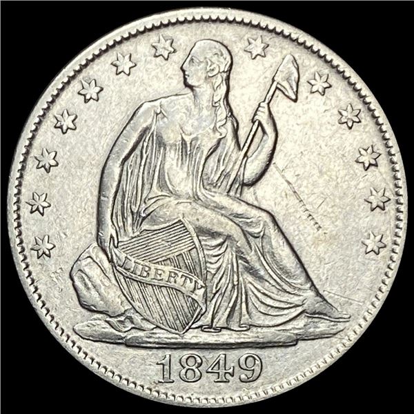 1849-O Seated Liberty Half Dollar CLOSELY UNCIRCULATED