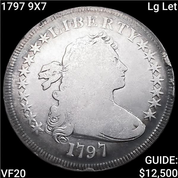 1797 9X7 Lg Let Draped Bust Dollar