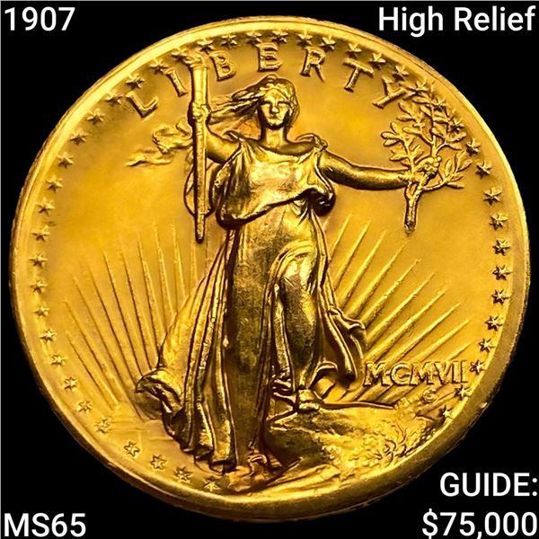 1907 High Relief $20 Gold Double Eagle