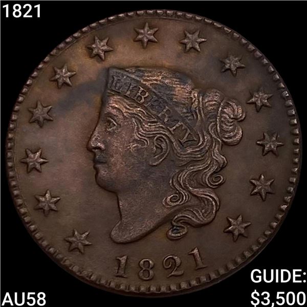 1821 Coronet Head Large Cent