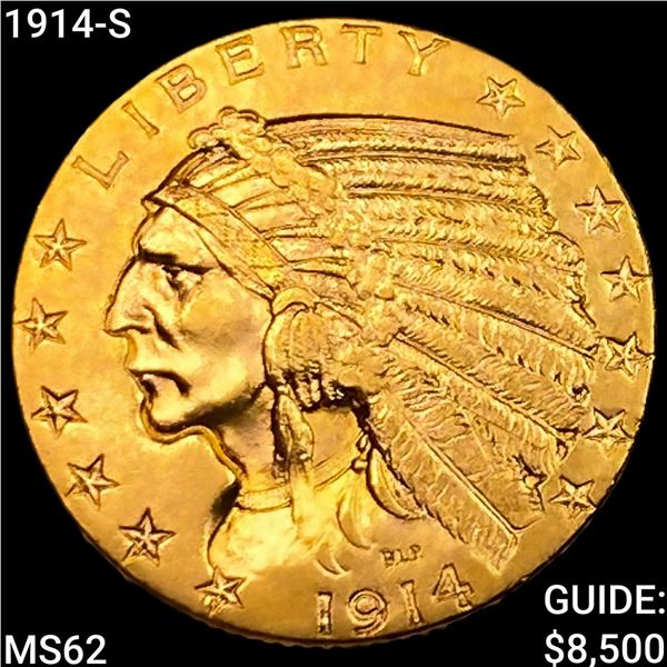 1914-S $5 Gold Half Eagle