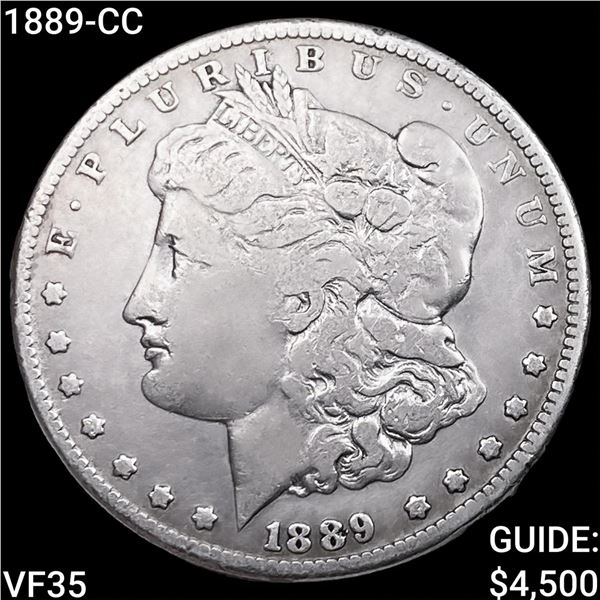 1889-CC Morgan Silver Dollar