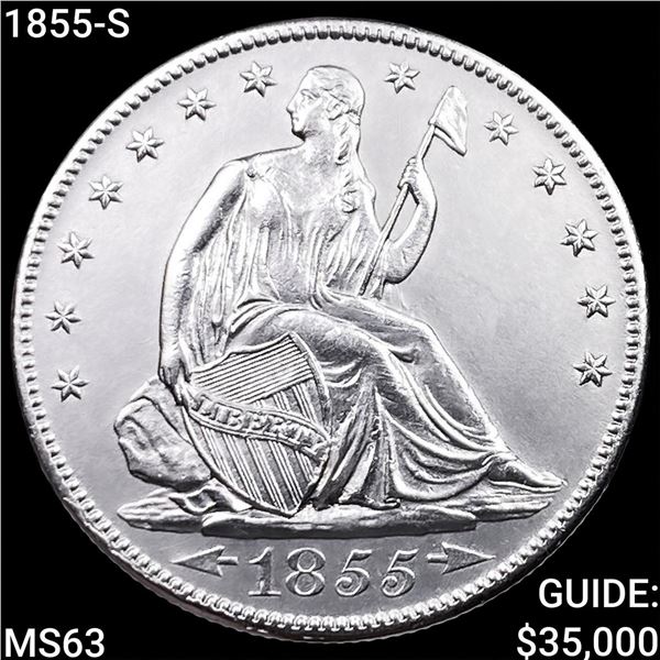 1855-S Seated Liberty Half Dollar