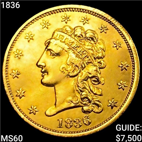 1836 $2.50 Gold Quarter Eagle