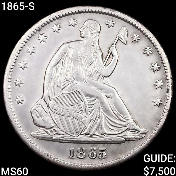 1865-S Seated Liberty Half Dollar