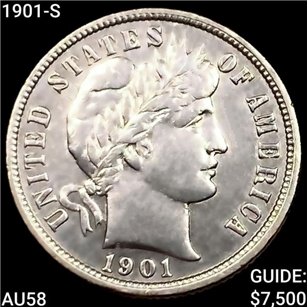 1901-S Barber Dime